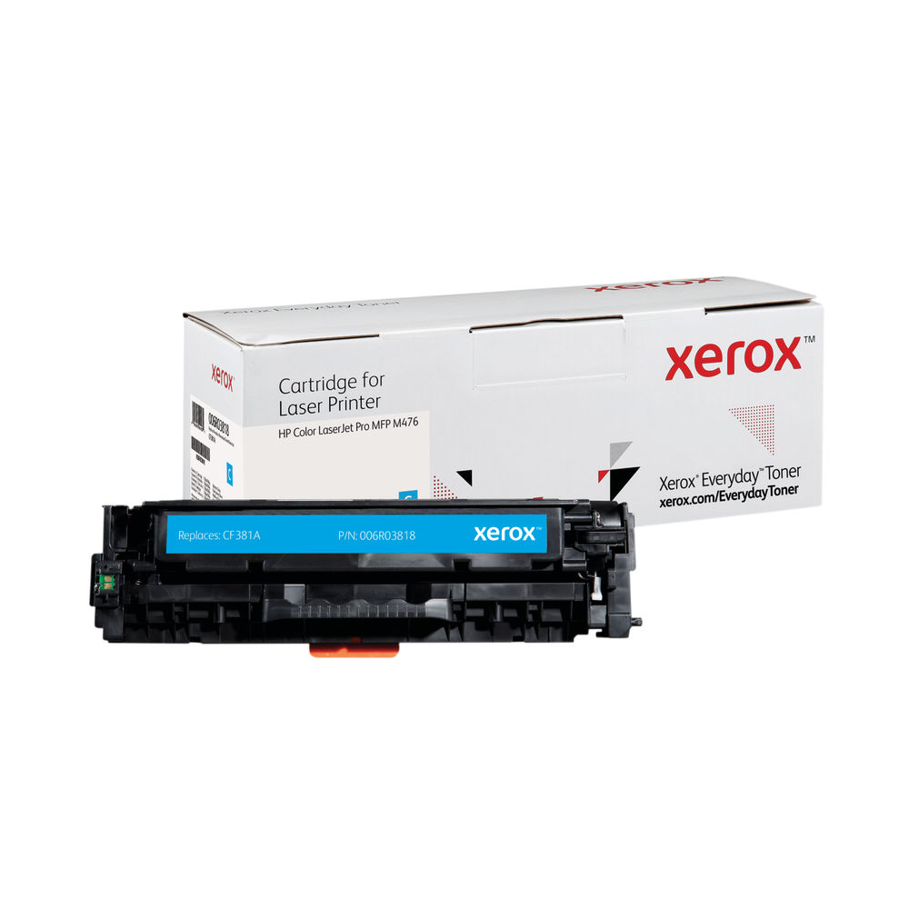 Xerox Everyday Replacement For CF381A Laser Toner Cyan 006R03818