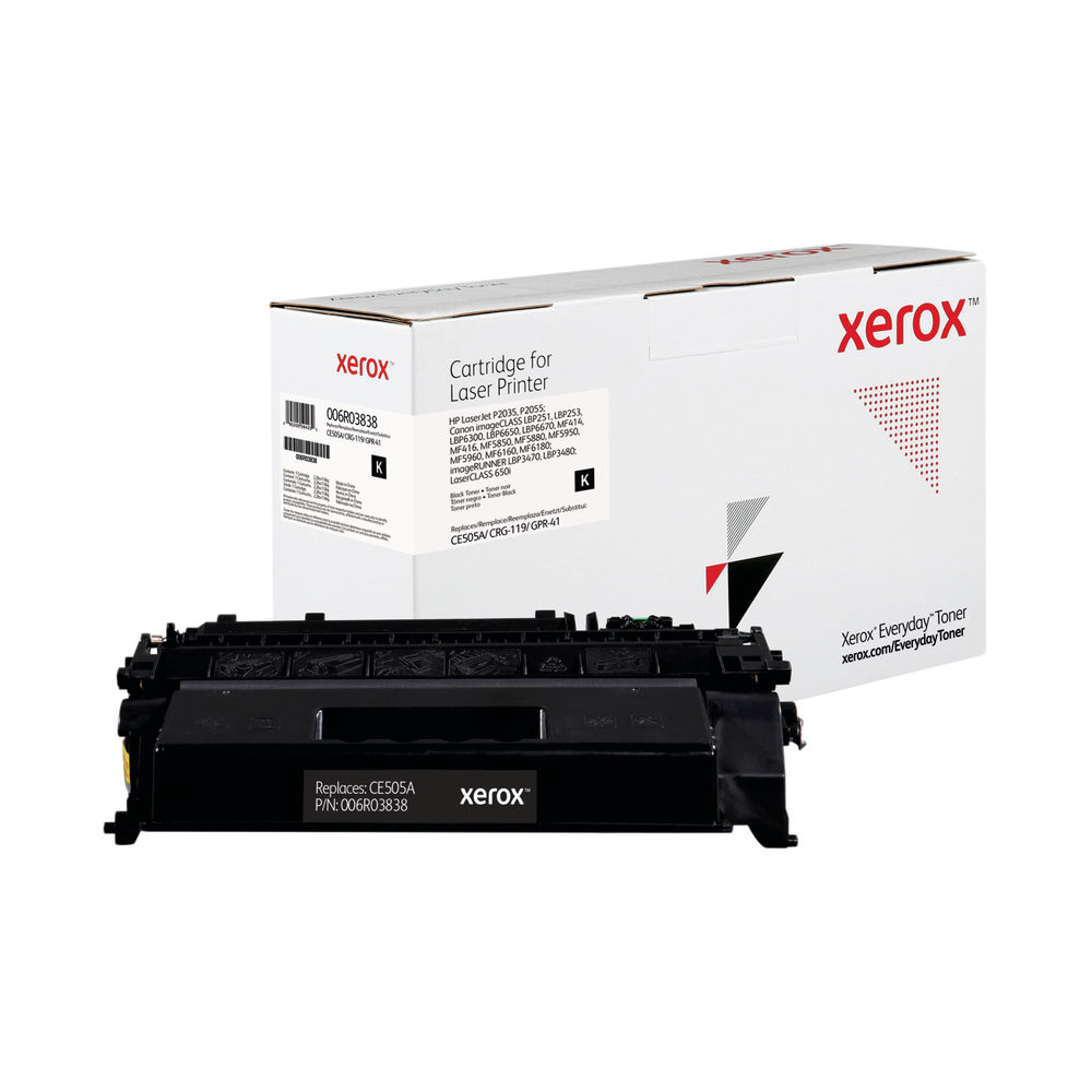 Xerox Everyday Replacement Toner Cartridge Black For HP CE505A 006R03838