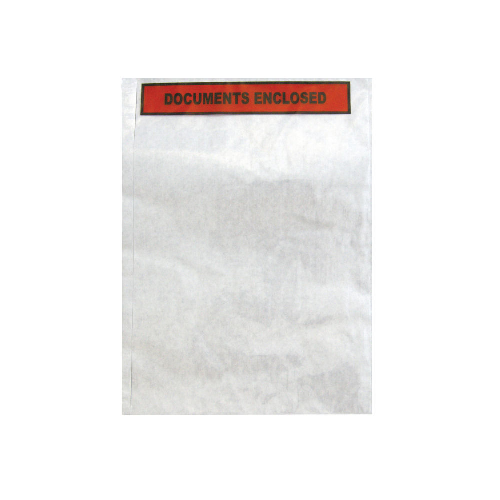 GoSecure Document Envelopes Documents Enclosed Self Adhesive A4 (Pack of 500)