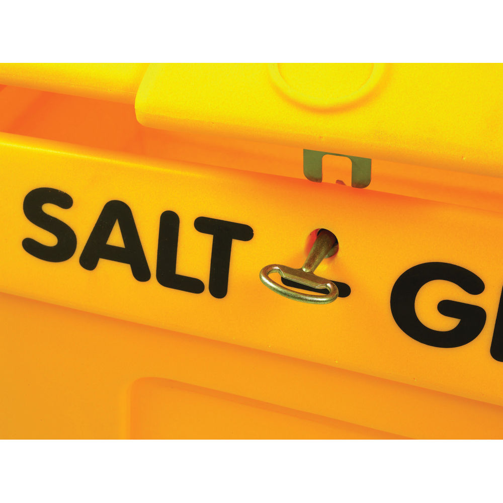 Yellow Lockable Salt and Grit Bin Yellow 200 Litre 317063