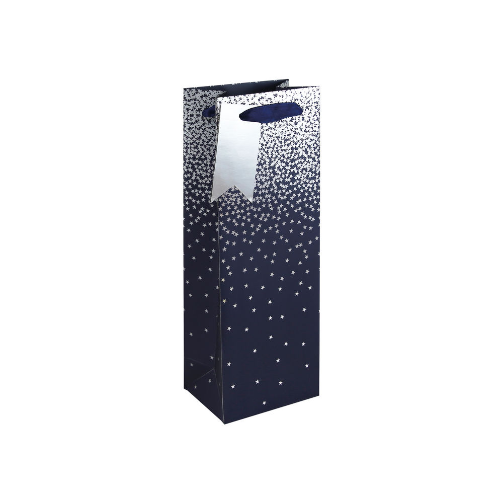 Eurowrap Bottle Bag Navy Ombre (Pack of 6) 30861-4C