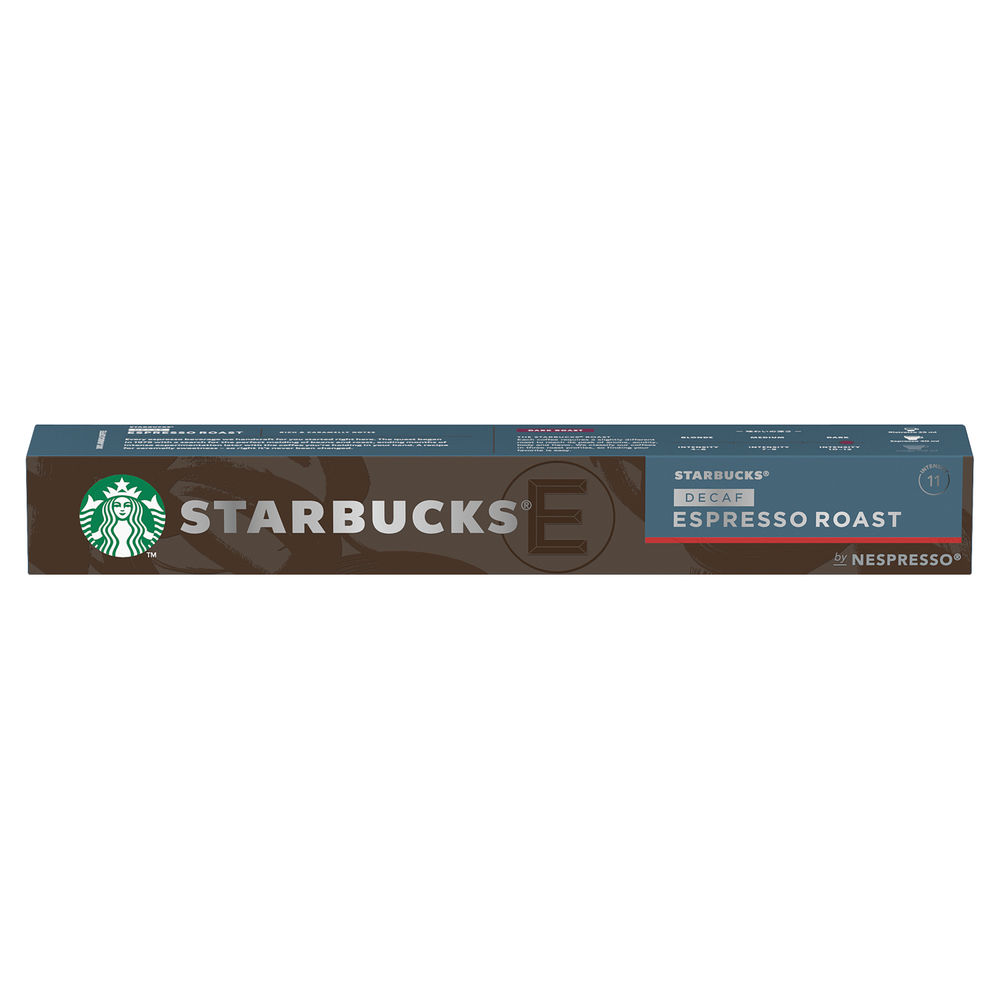 Nespresso Starbucks Decaffeinated Espresso Coffee Pods (Pack of 10) 12423420