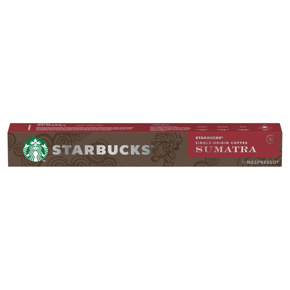 Nespresso Starbucks Sumatra Espresso Coffee Pods (Pack of 10)