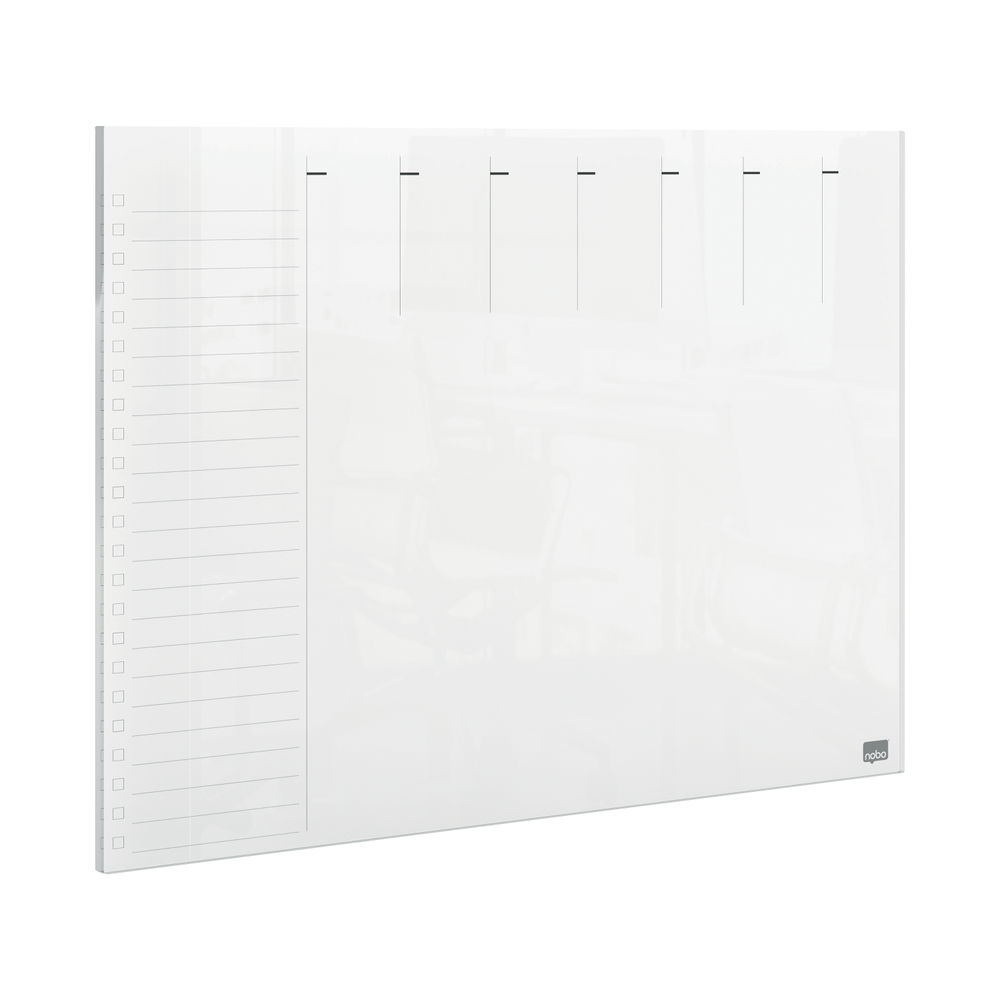 NB62104 01 ?product Name=Nobo A4 Transparent Acrylic Mini Whiteboard Weekly Desktop  1915614 