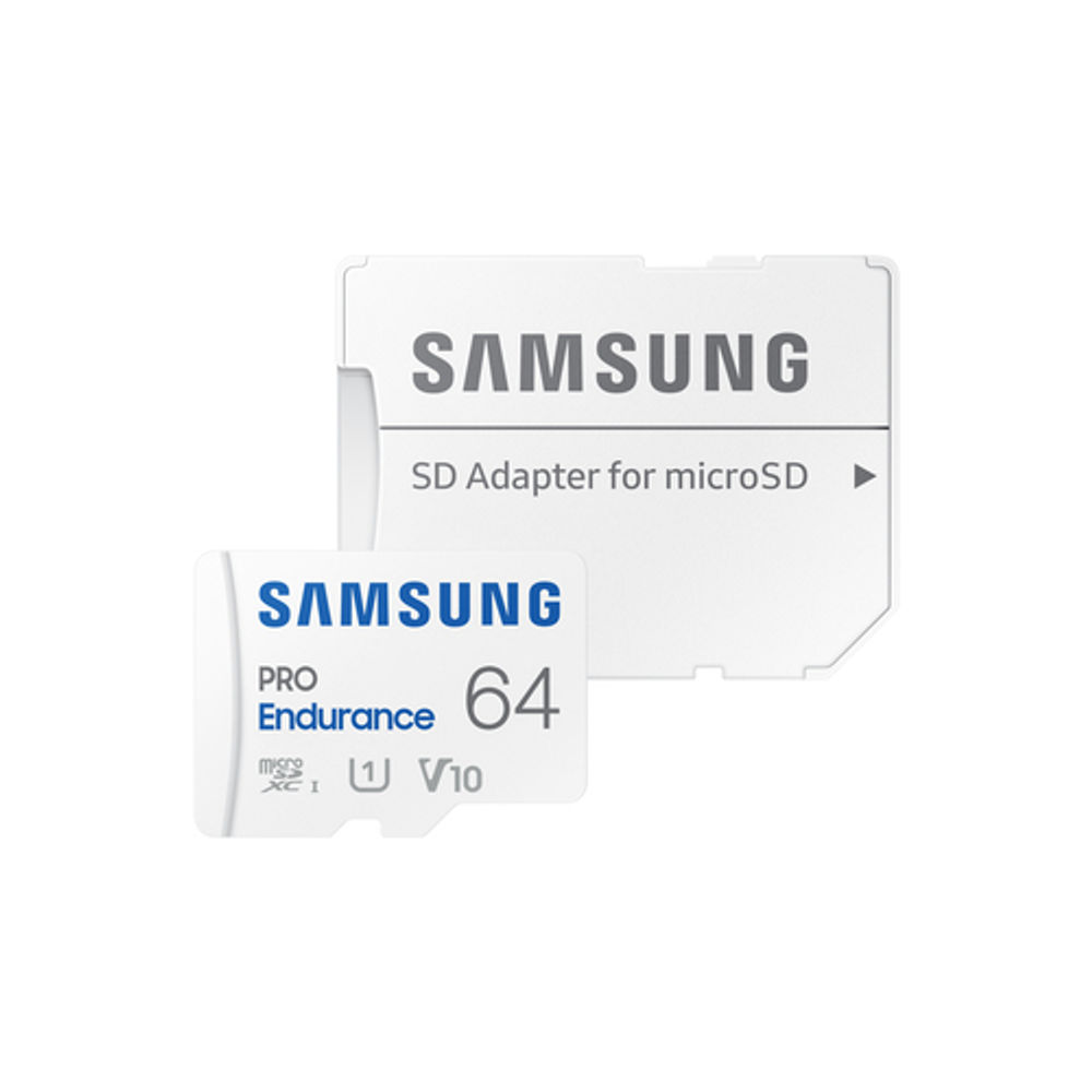 Samsung PRO Endurance MicroSDXC Card UHS-I Class 10 64GB White
