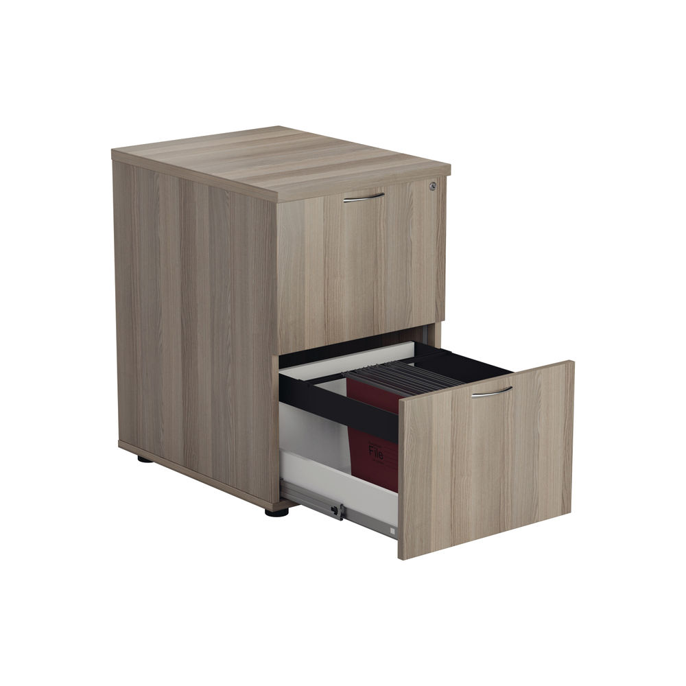 Jemini H710mm Grey Oak 2 Drawer Filing Cabinet
