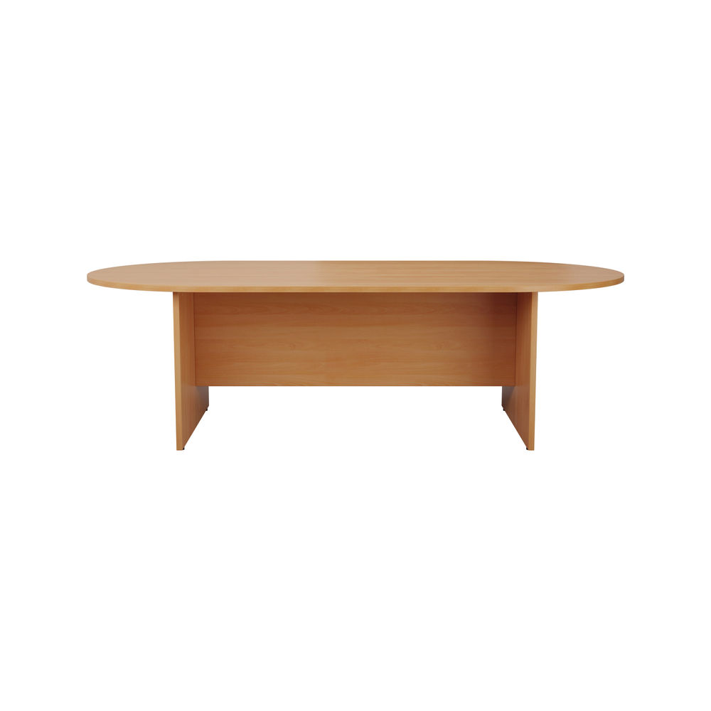 Jemini 1800x1000mm Beech D-End Meeting Table