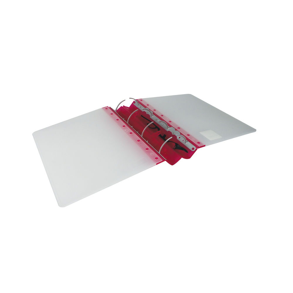 Guildhall GLX Ergogrip Ring Binder Frosted A4 Raspberry (Pack of 2)