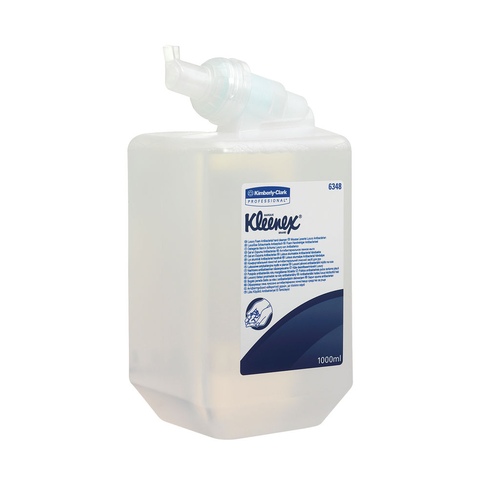 Kleenex 1L Antibacterial Sanitiser Foam Hand Soap (Pack of 6) - 6348