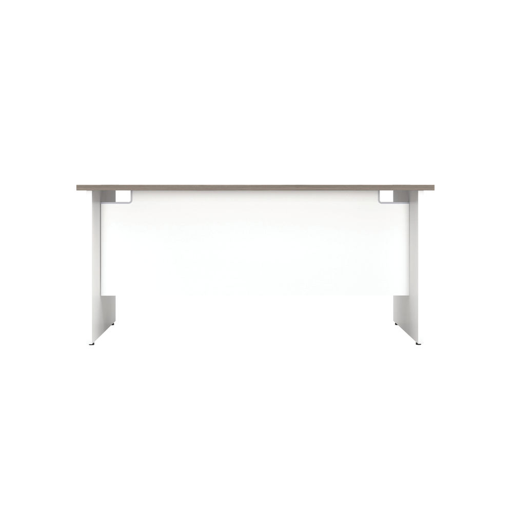 Jemini 1400x800mm Grey Oak/White Rectangular Panel End Desk