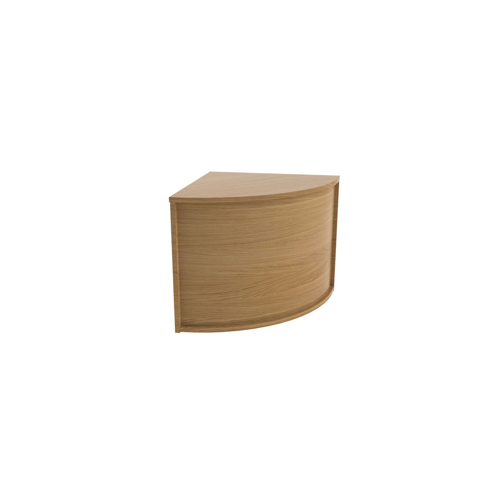 Jemini 800x800mm Nova Oak Reception Modular Corner Base Unit