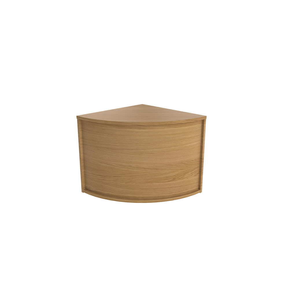 Jemini 800x800mm Nova Oak Reception Modular Corner Base Unit