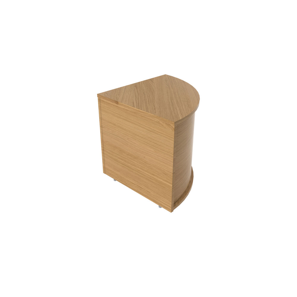 Jemini 800x800mm Nova Oak Reception Modular Corner Base Unit