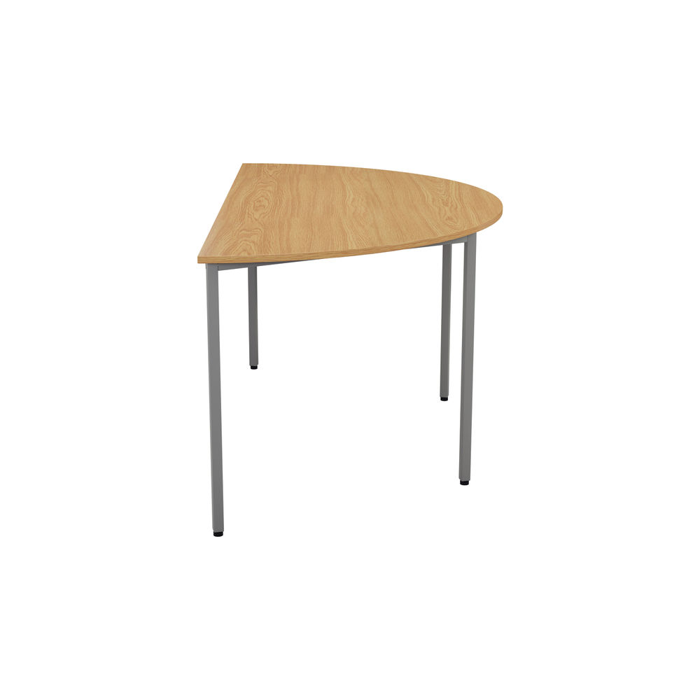 Jemini 1600x800mm Nova Oak Semi Circular Table