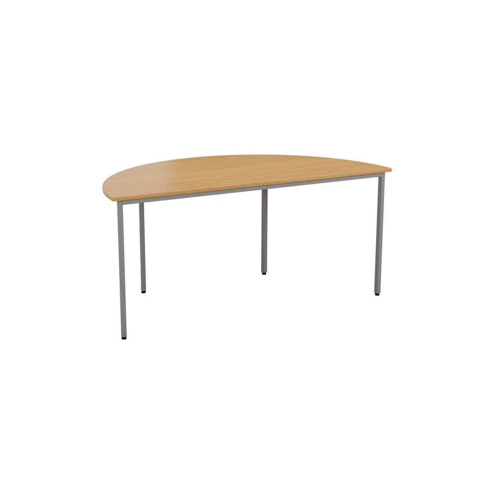 Jemini 1600x800mm Nova Oak Semi Circular Table