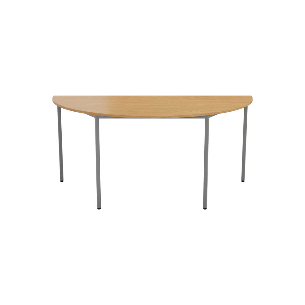 Jemini 1600x800mm Nova Oak Semi Circular Table