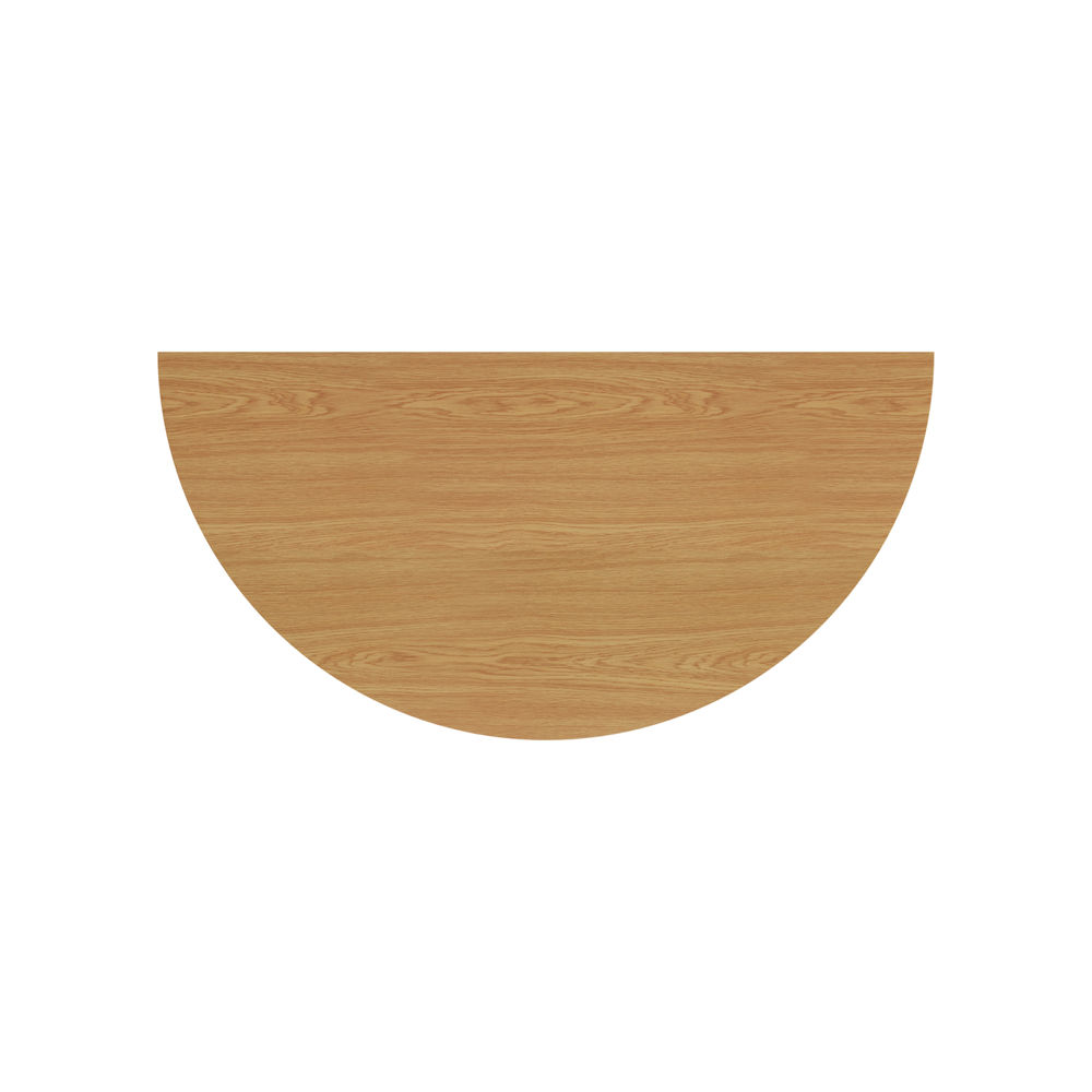 Jemini 1600x800mm Nova Oak Semi Circular Table