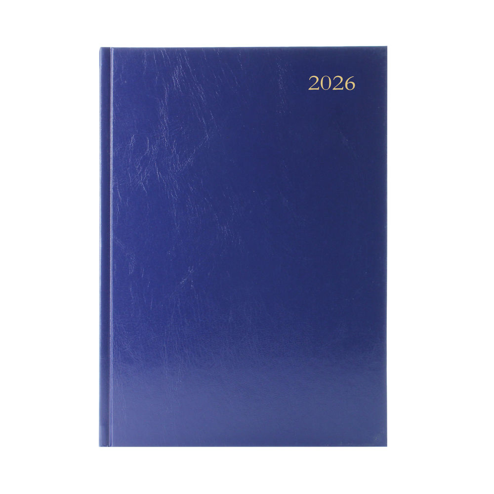 5 Star Desk Diary Week To View A5 Blue 2026 KFA53BU26