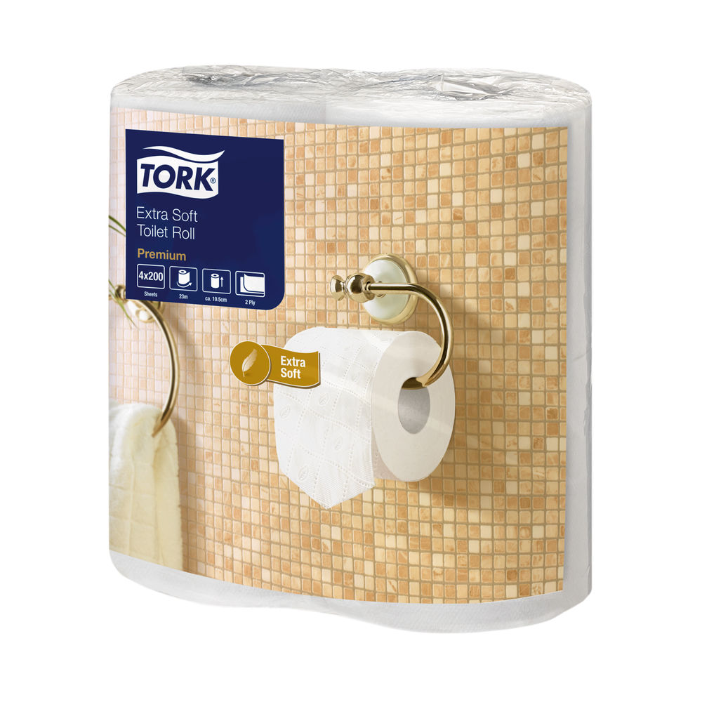 Tork Extra Soft Toilet Roll White 200 Sheet 2-Ply (Pack of 40) 120240