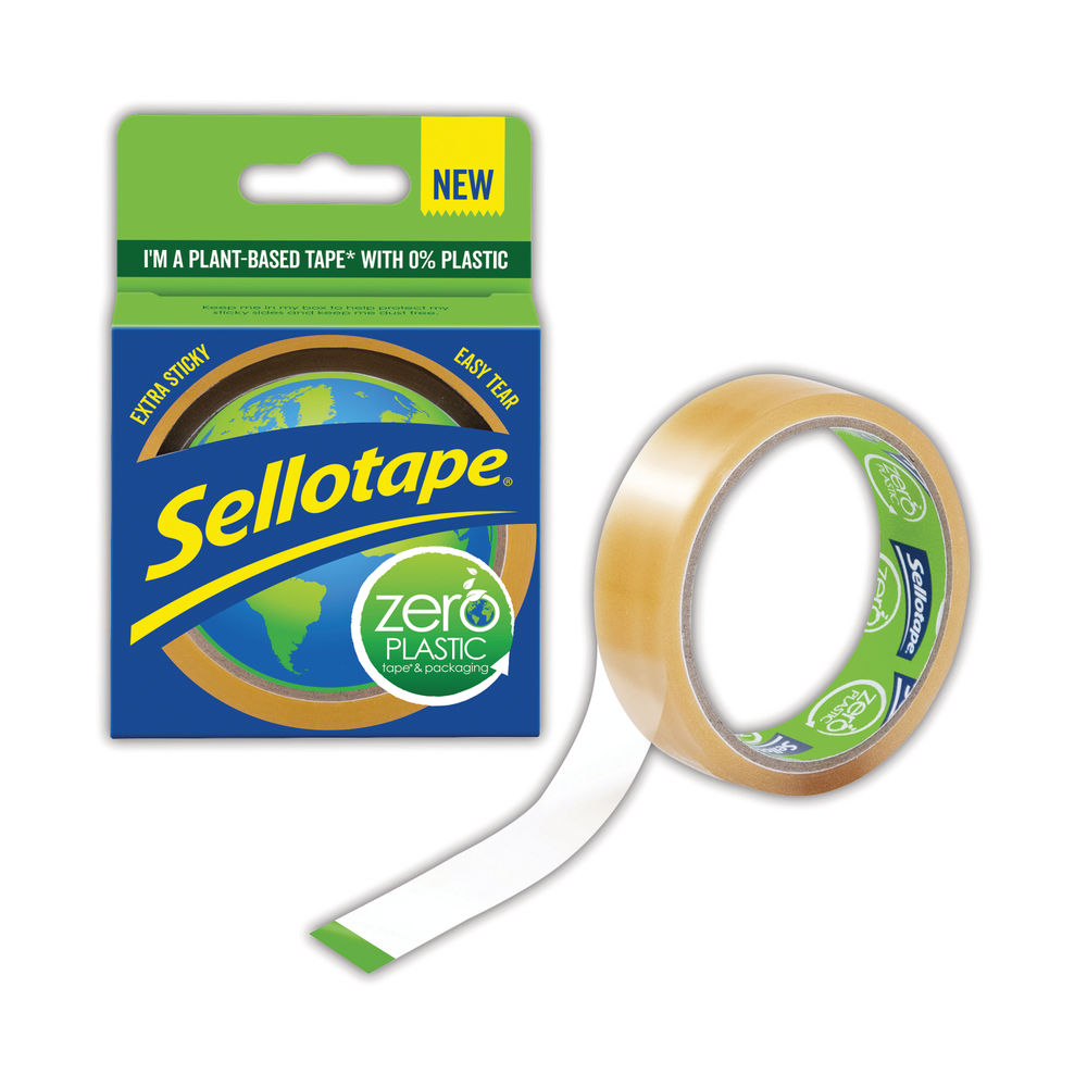 Sellotape 24mm x 30m Zero Plastic Tape