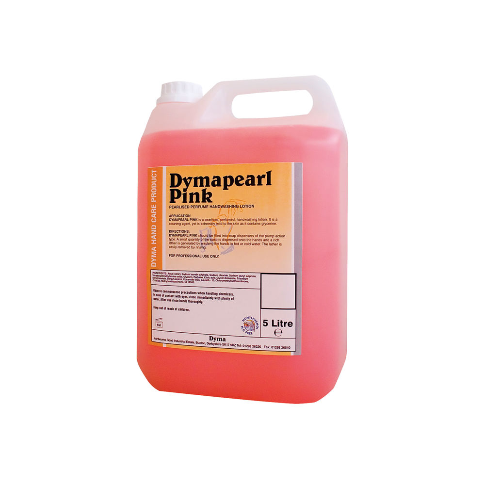 Dymapearl Hand Soap Pink Perfumed 5 Litre