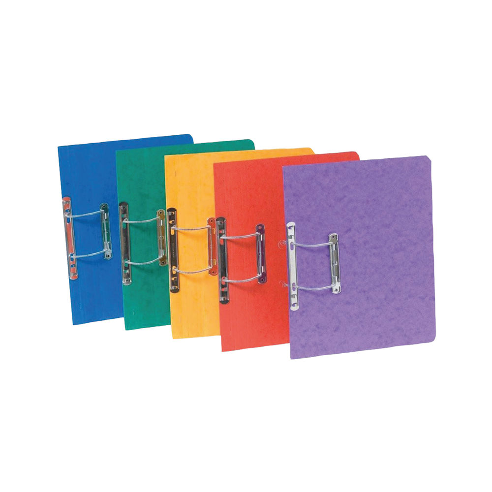 Exacompta Europa Spiral Files Foolscap Assorted (Pack of 25) 3000