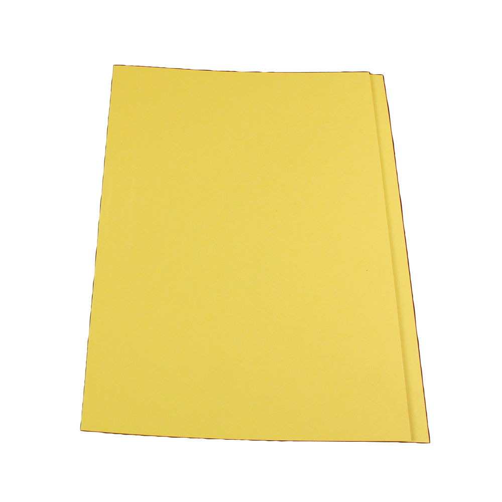 Guildhall Foolscap Yellow Square Cut Folders, Pack of 100 | FS315-YLWZ