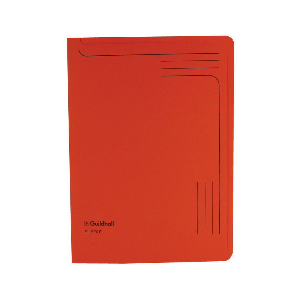 Exacompta Guildhall Slipfile Manilla 230gsm Orange (Pack of 50) 4607Z