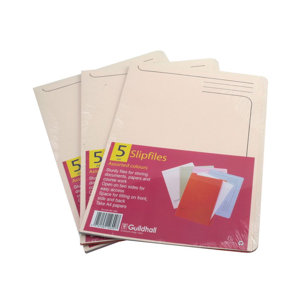 Exacompta Guildhall Slipfile Manilla 230gsm Cream (Pack of 50) 4609Z