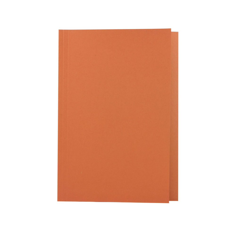 Guildhall Square Cut Folder Mediumweight Foolscap Orange (Pack of 100) FS250-ORGZ