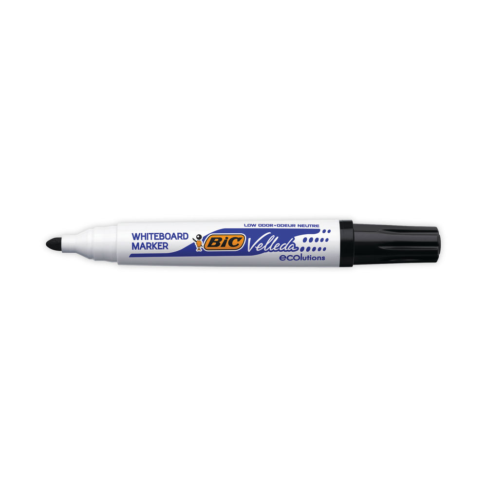 BIC Velleda 1701 Black Drywipe Marker (Pack of 48)