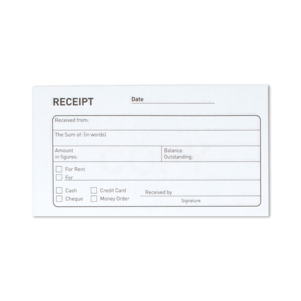 Challenge 280 x 141mm Carbonless Duplicate Receipt Book