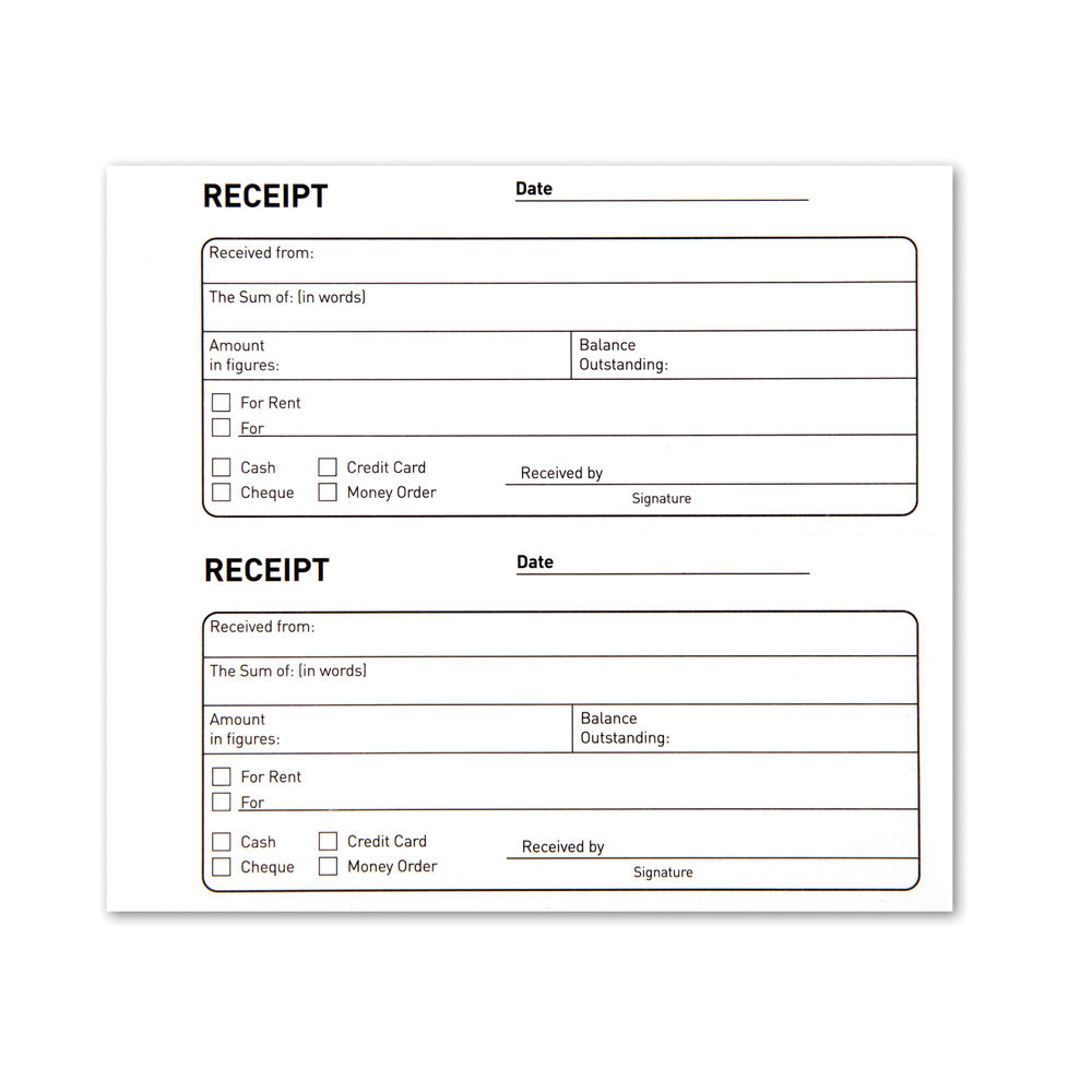 Challenge Duplicate Receipt Book 100 Sets 105 x 130mm (Pack of 5)