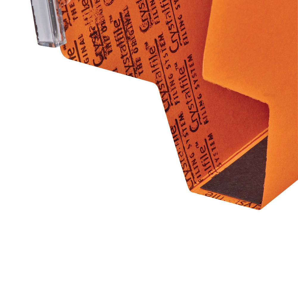 Rexel Crystalfile Classic 300 Orange Lateral File (Pack of 25)