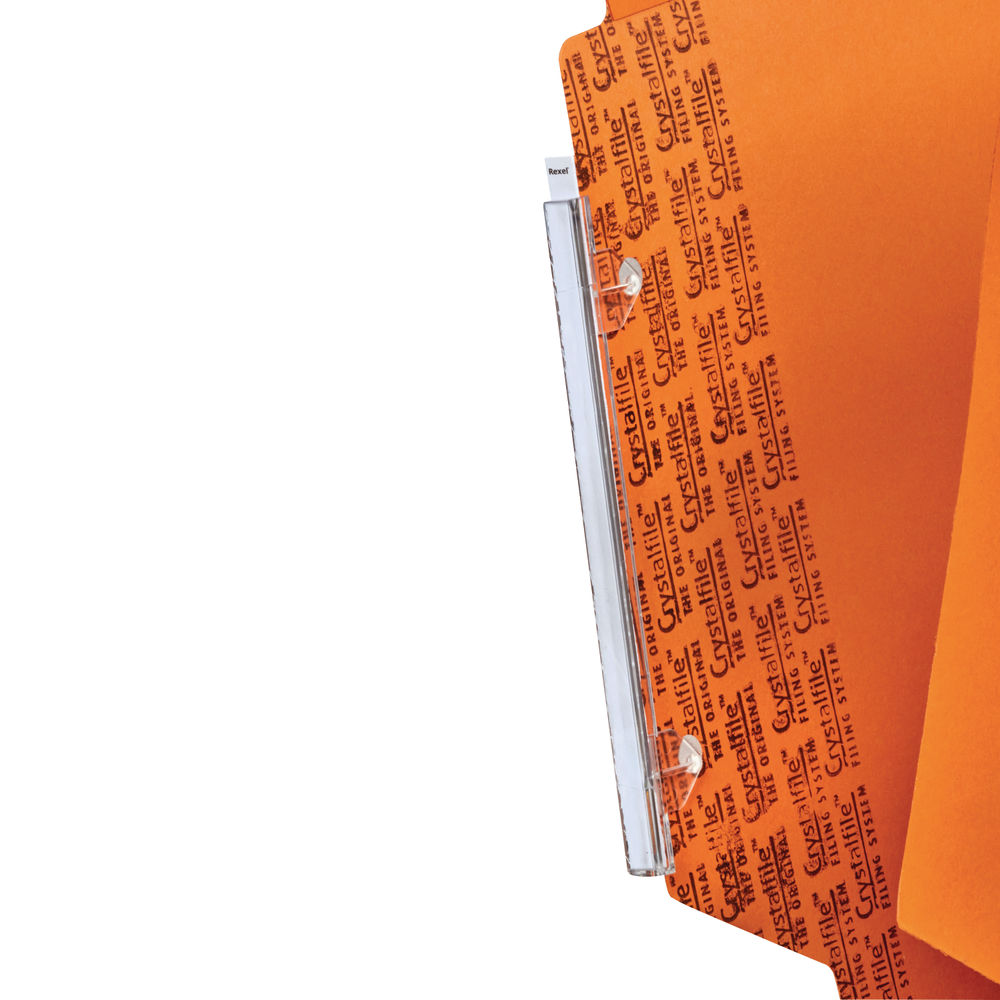 Rexel Crystalfile Classic 300 Orange Lateral File (Pack of 25)