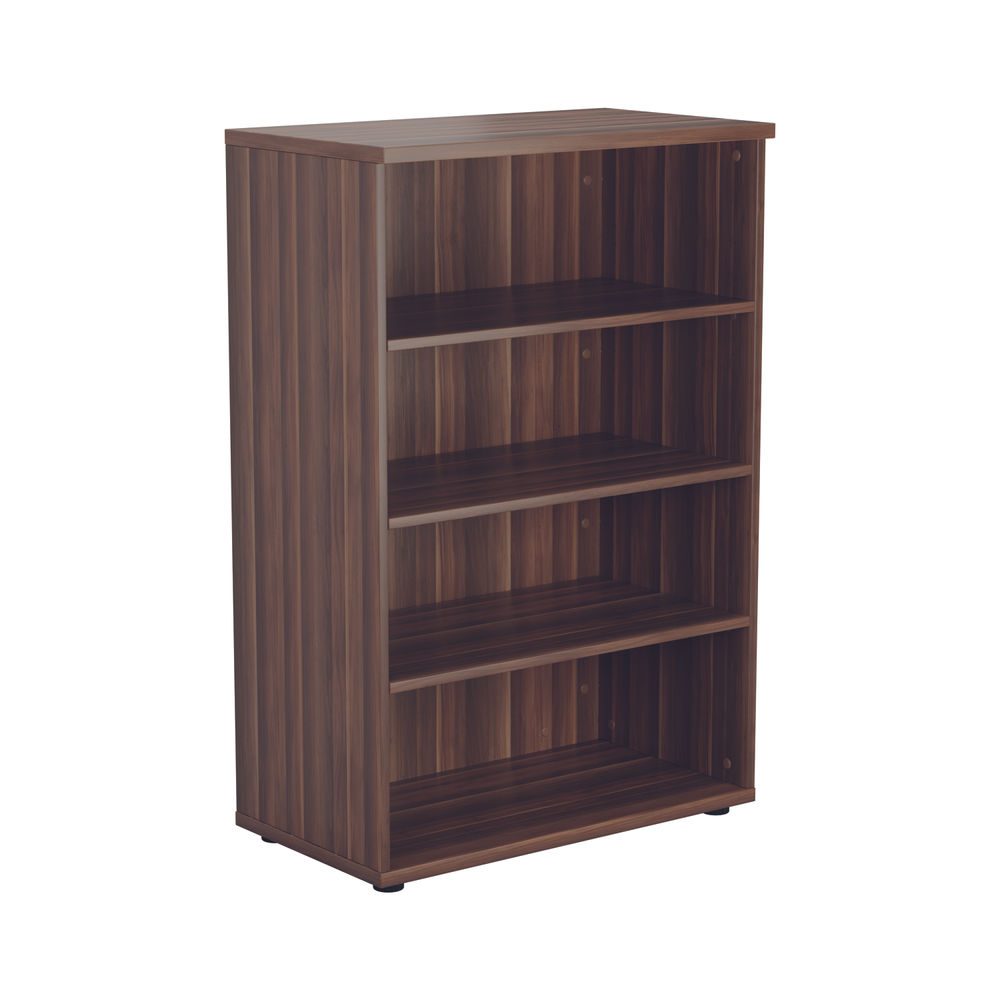 Jemini Wooden Bookcase 800x450x1200mm Dark Walnut KF810339