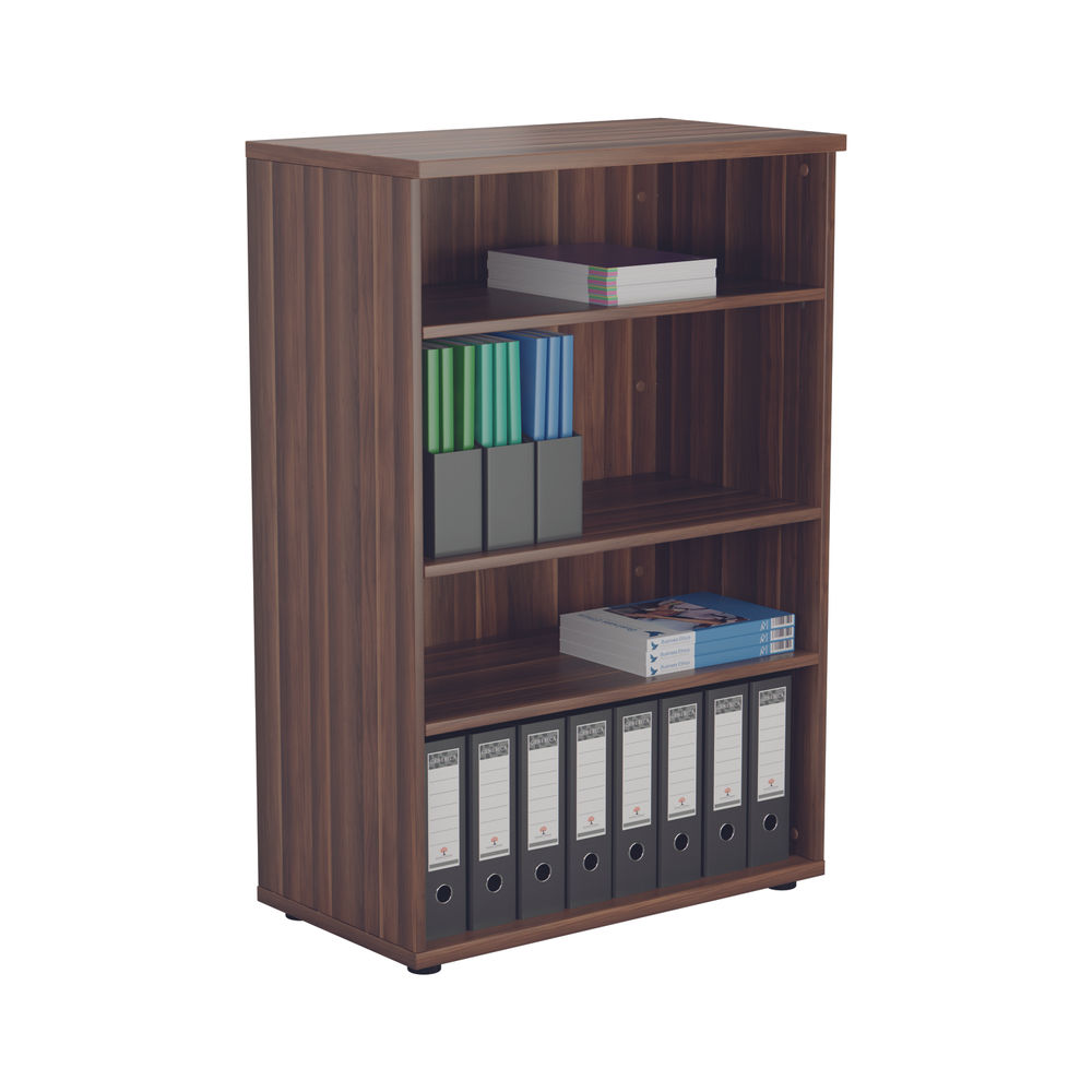 Jemini 1200 x 450mm Dark Walnut Wooden Bookcase