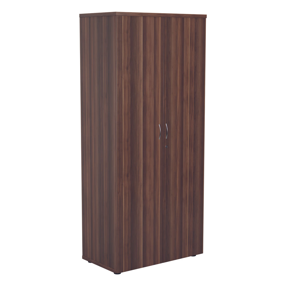 Jemini Wooden Cupboard 800x450x1800mm Dark Walnut KF810575