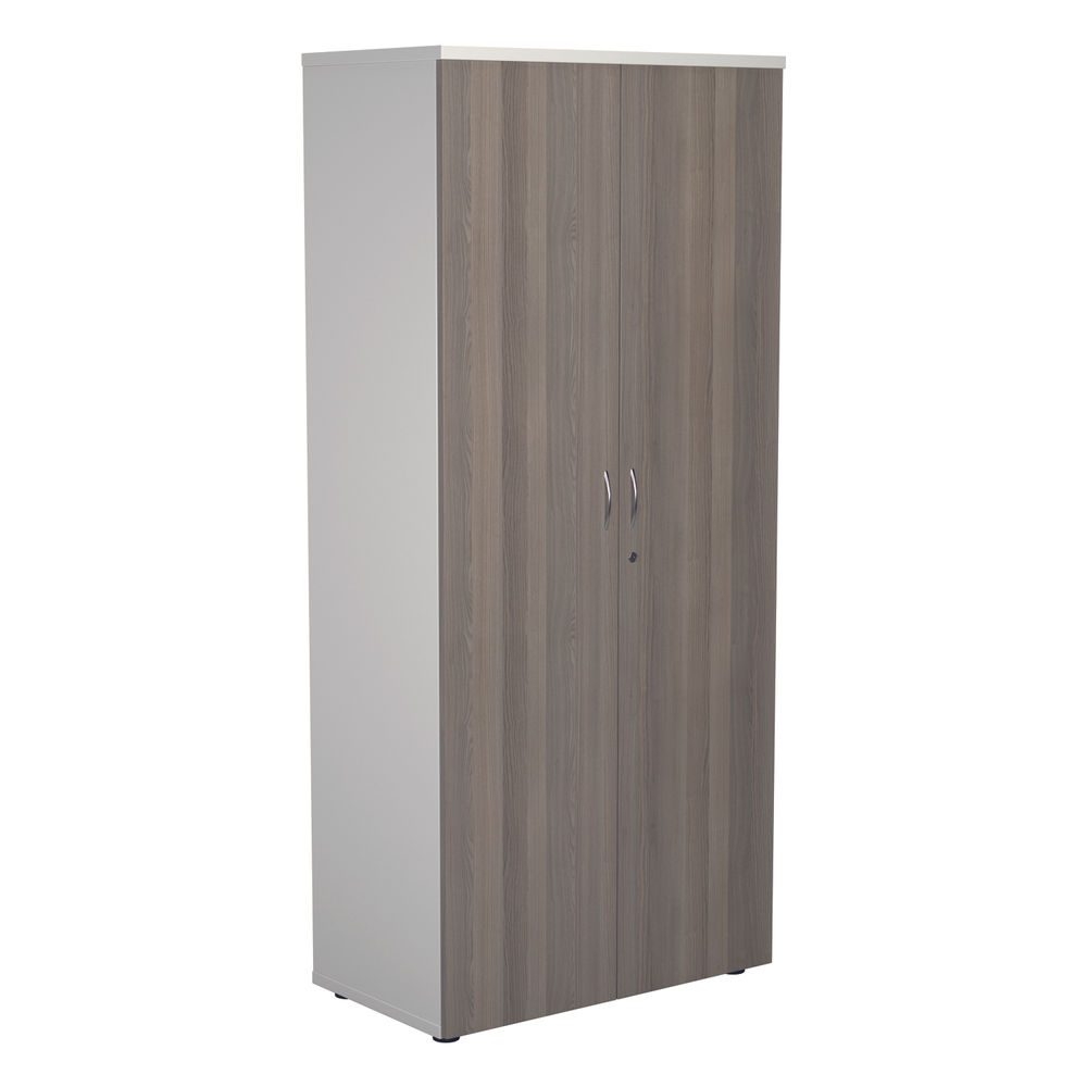 Jemini 1800 x 450mm White/Grey Oak Wooden Cupboard