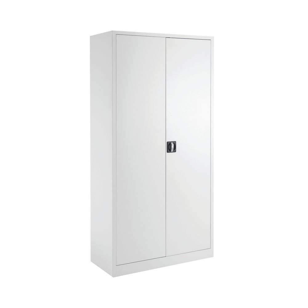 Talos Double Door Stationery Cupboard 920x420x1790mm White KF78755