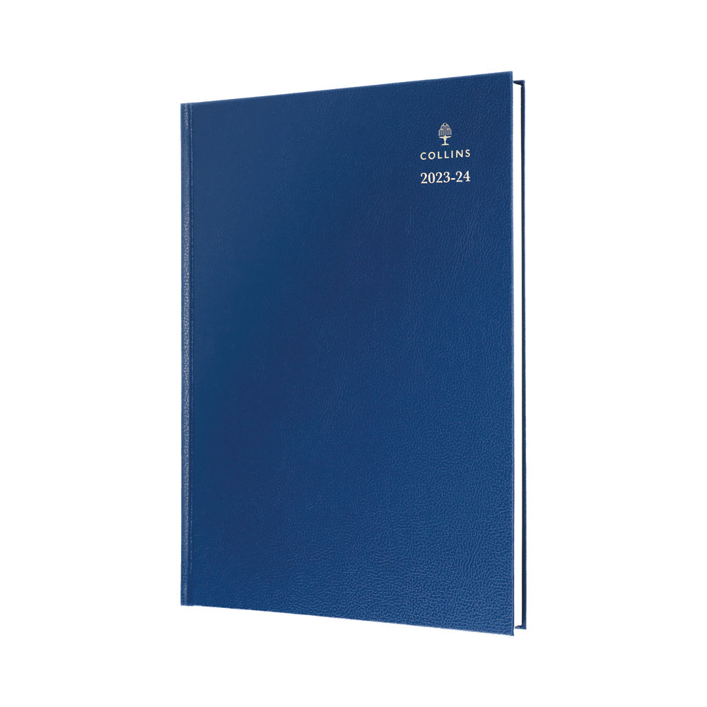 Collins Academic Diary Day Per Page A4 Blue 2023-2024 44M-15.24