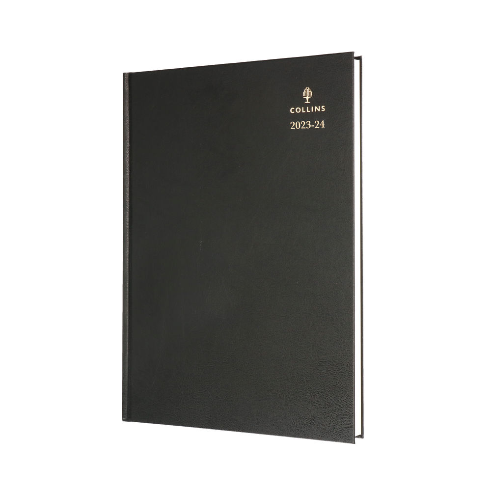 Collins Academic Diary Day Per Page A4 Black 2023-2024 44M-99.24