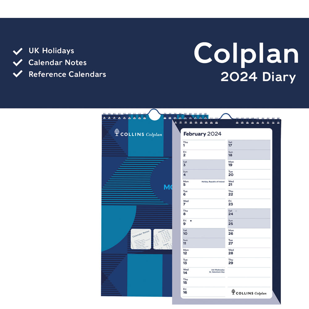 Collins Spiral Monthly Diary 2024