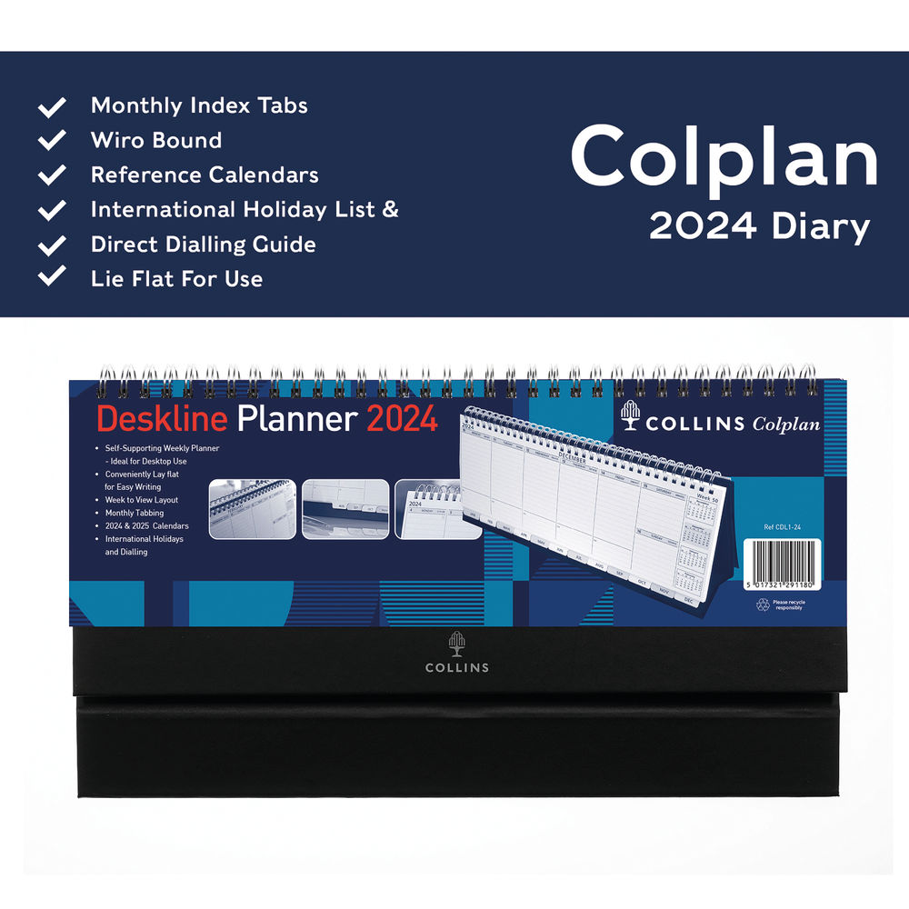 Collins Deskline Planner Week To View 2024