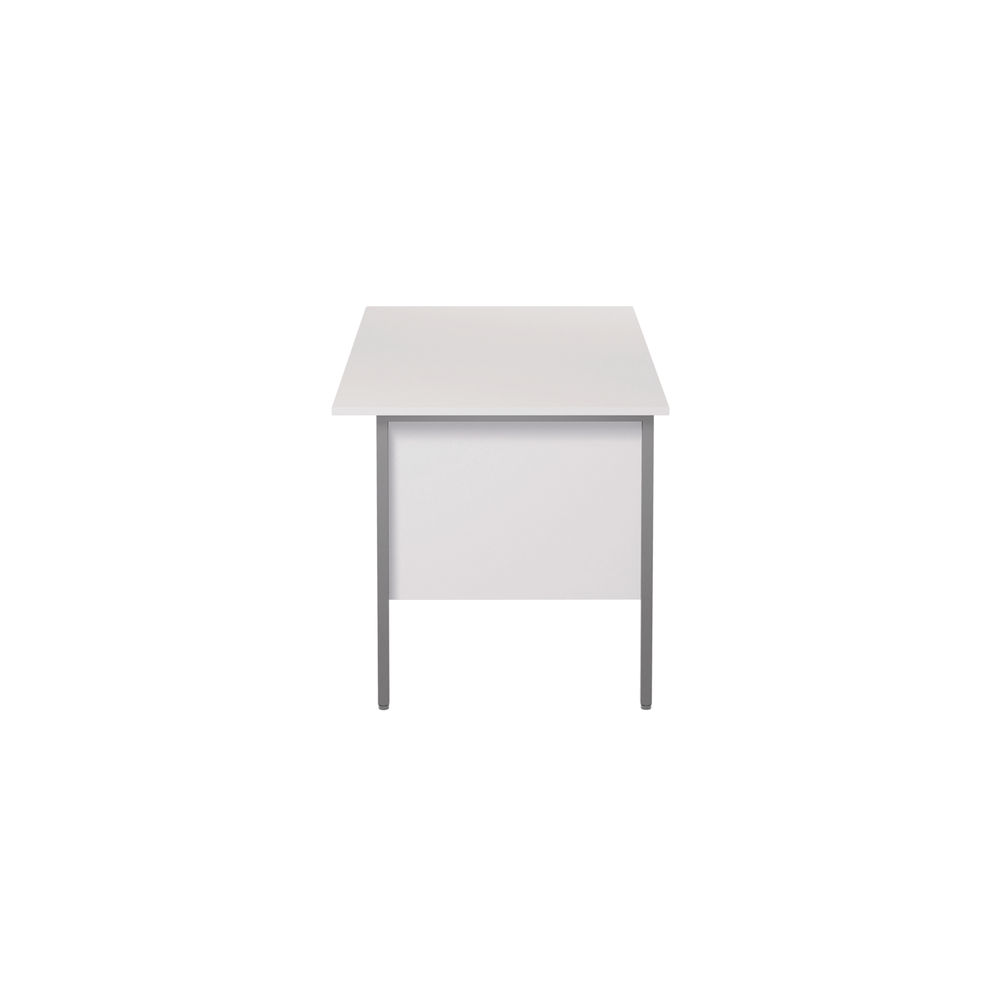 Serrion 1200x750mm White 2 Drawer 4 Leg Rectangular Desk