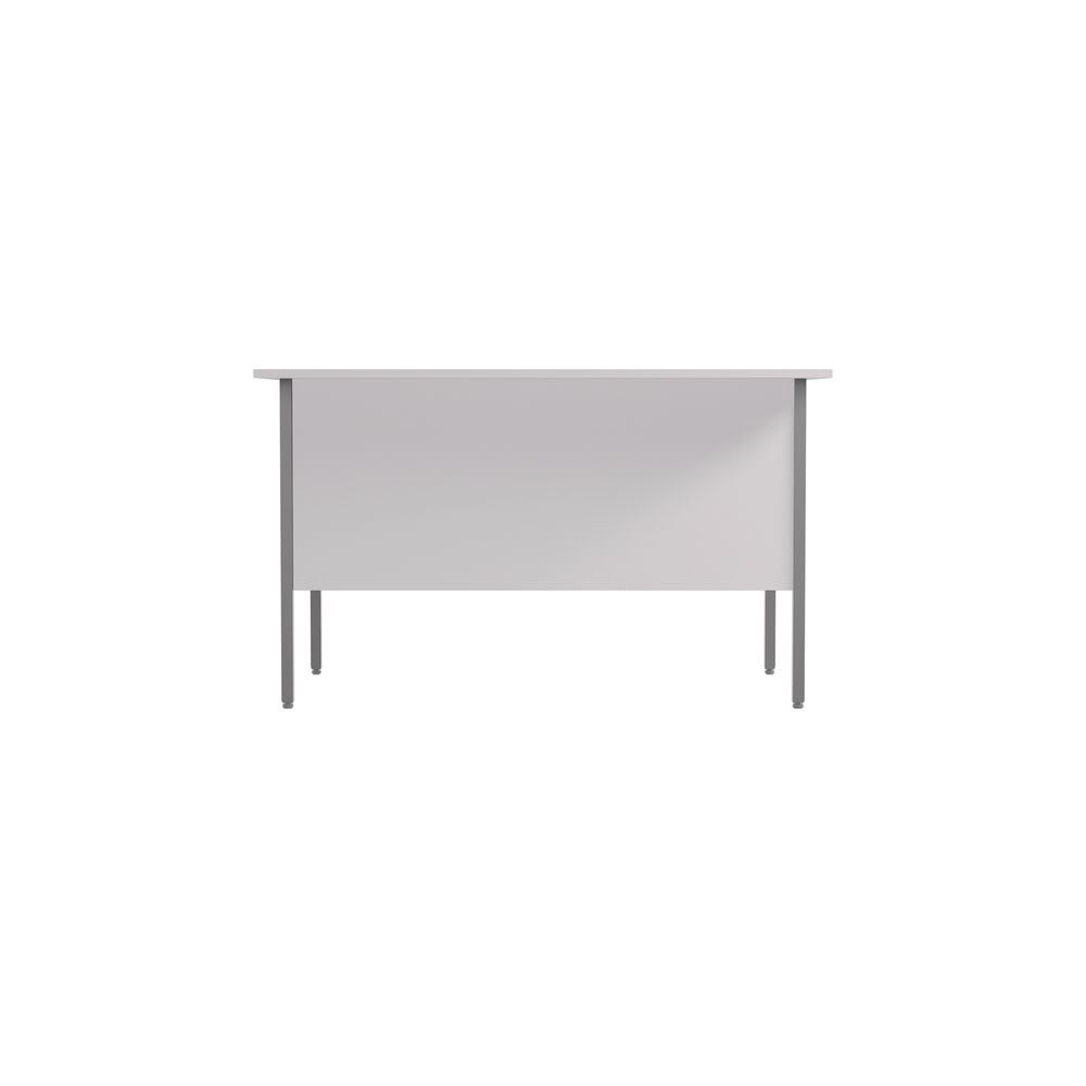 Serrion 1200x750mm White 2 Drawer 4 Leg Rectangular Desk