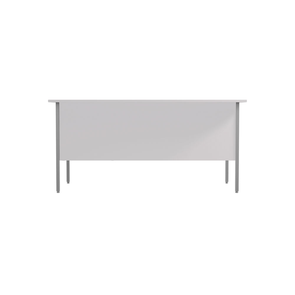 Serrion 1500x750mm White 2 Drawer 4 Leg Rectangular Desk