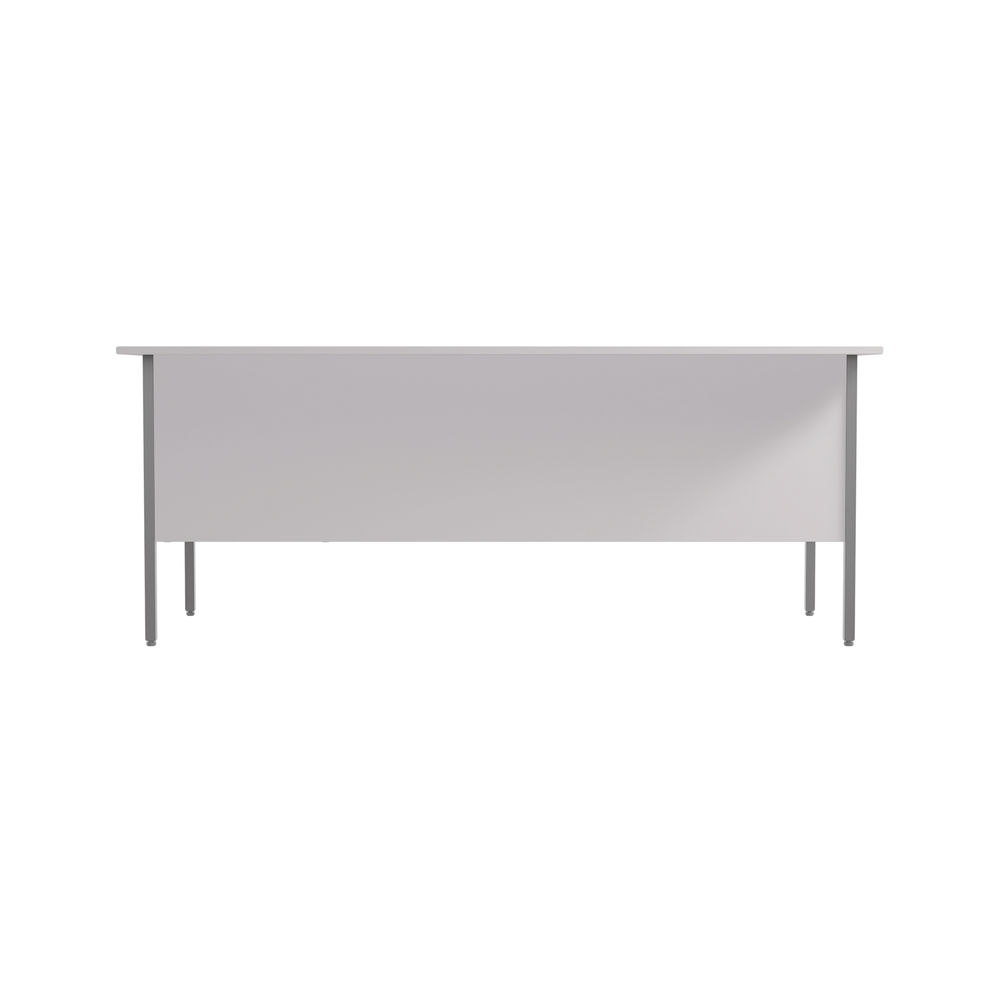 Serrion 1800x750mm White 2 Drawer 4 Leg Rectangular Desk