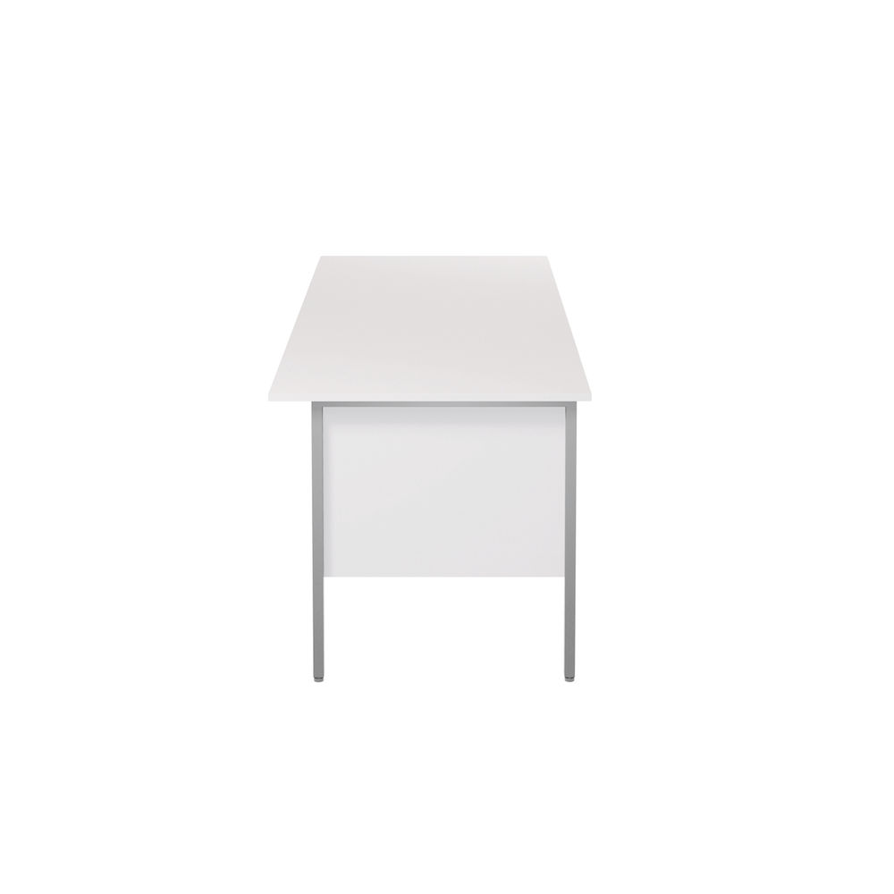 Serrion 1800x750mm White Double Pedestal 4 Leg Rectangular Desk