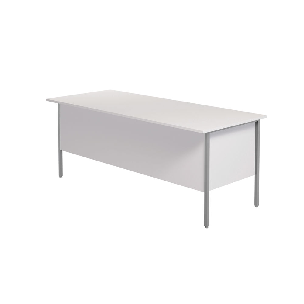 Serrion 1800x750mm White Double Pedestal 4 Leg Rectangular Desk